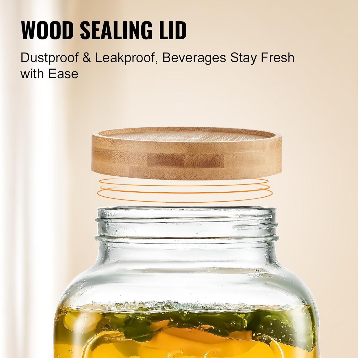 Dispensador de Bebidas VEVOR 3.78L con Grifo Acero Inoxidable