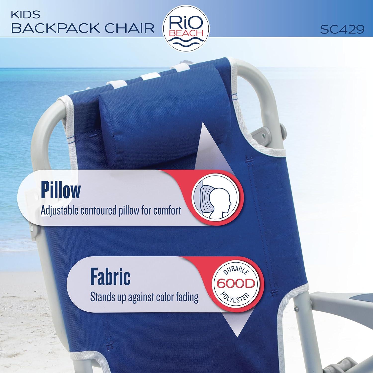 Silla de Playa Plegable RIO Gear para Niños 5 Posiciones