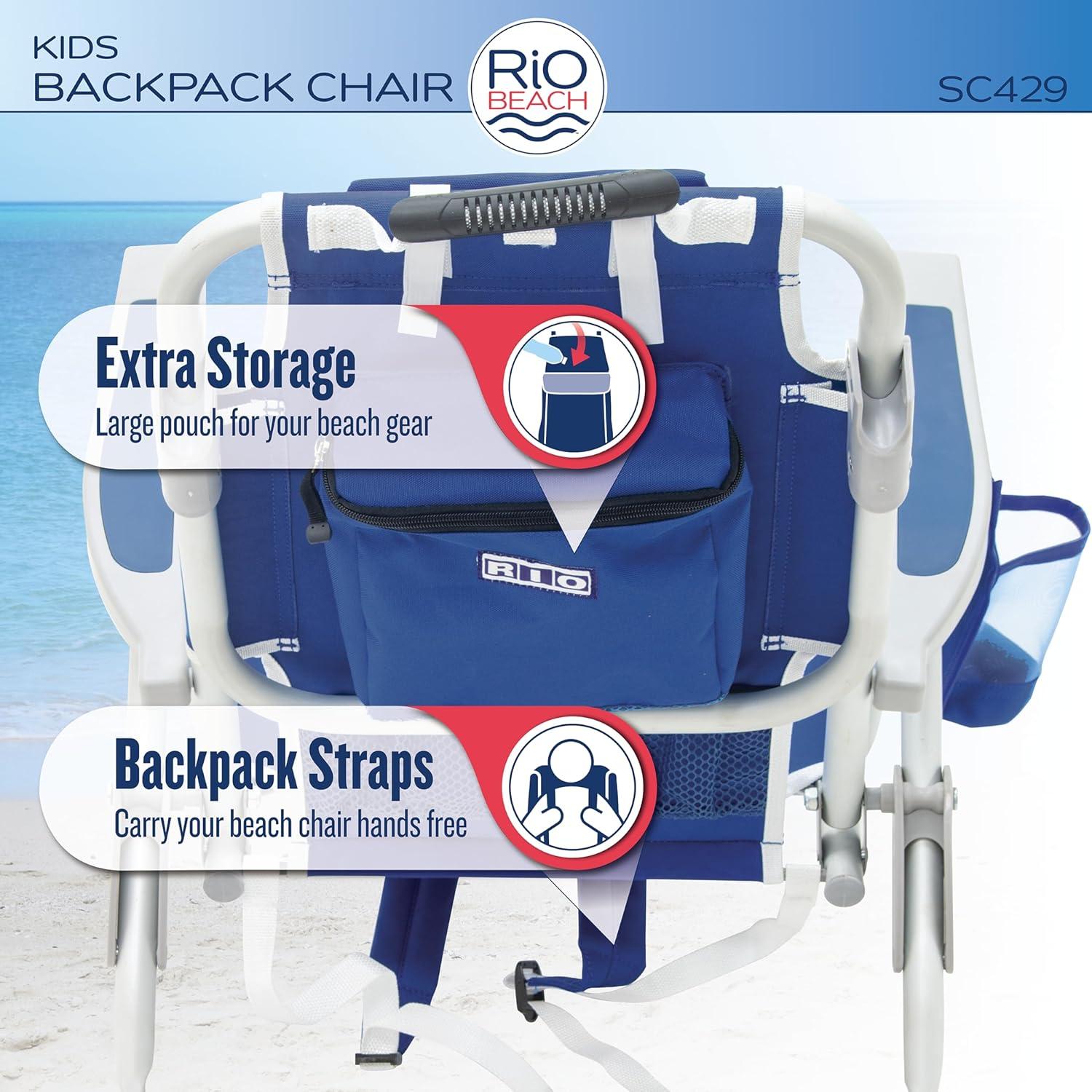 Silla de Playa Plegable RIO Gear para Niños 5 Posiciones