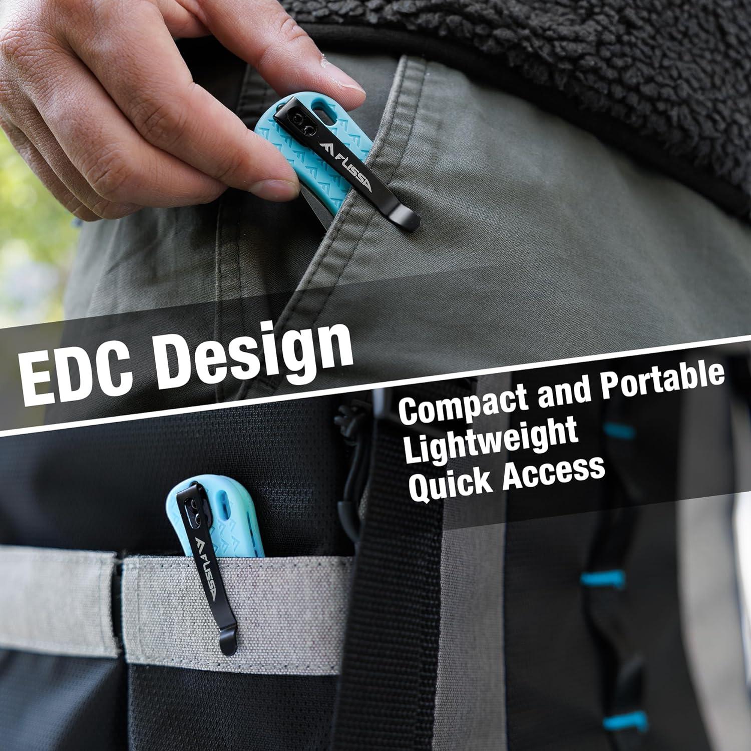 Cuchillo Plegable FLISSA EDC Azul 11.43 cm Acero AUS-8