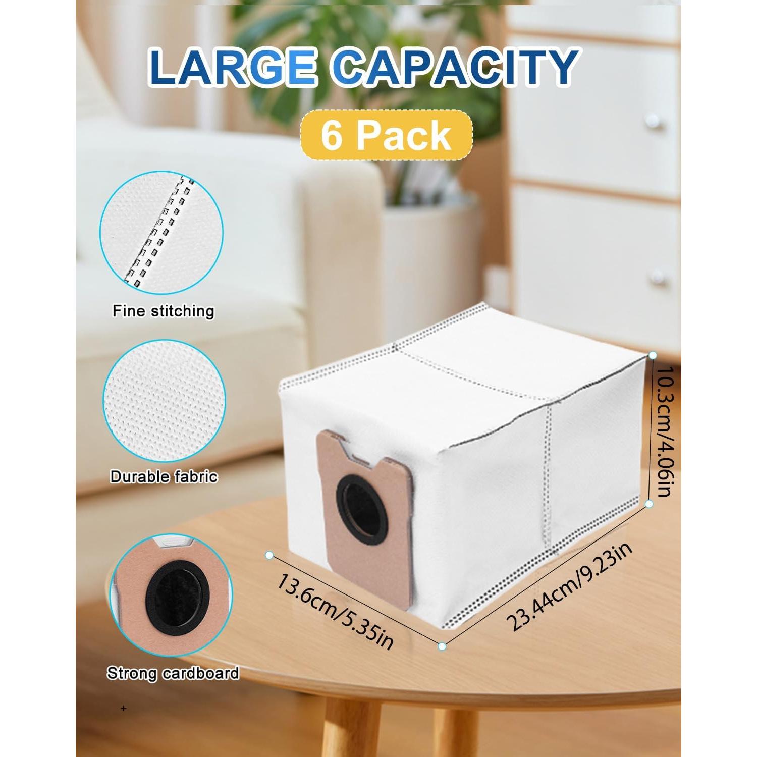 Bolsas de Polvo DR DAPPER para Aspiradora Eufy C20 - Paquete de 6