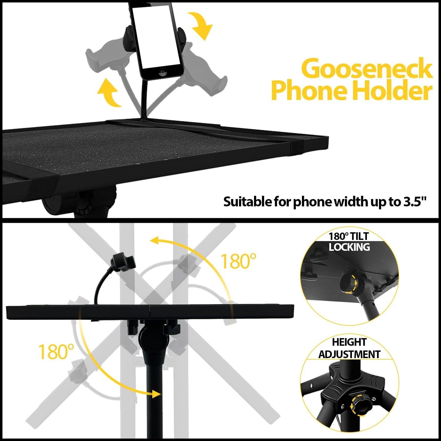 Soporte de Proyector Sutekus Ajustable 54-119 cm con Bandeja Dividida