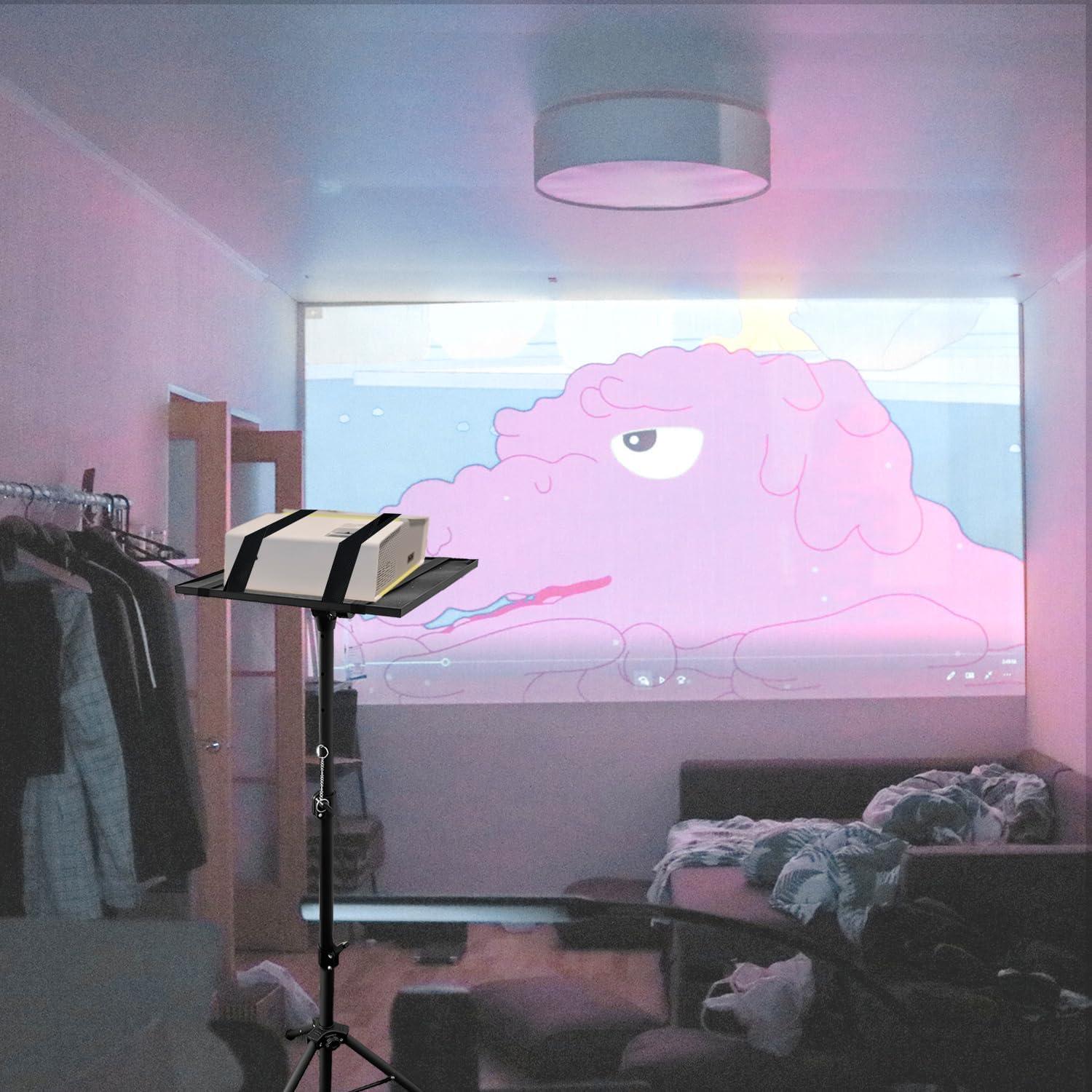 Soporte de Proyector Sutekus Ajustable 54-119 cm con Bandeja Dividida