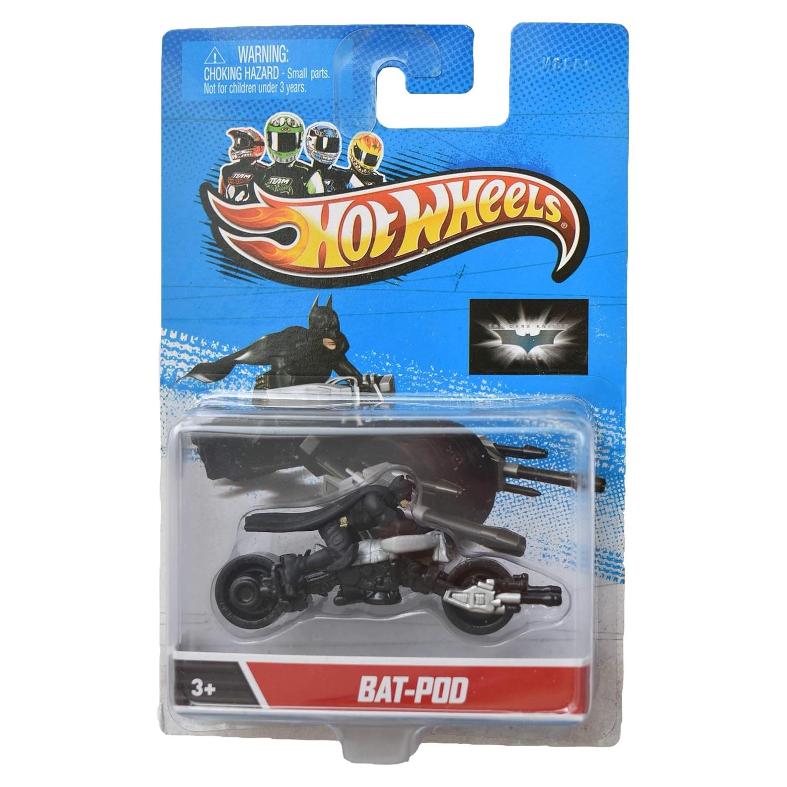 Hot Wheels Bat Pod Motorcycle, 1:64 Scale, Batman, Unisex, Children