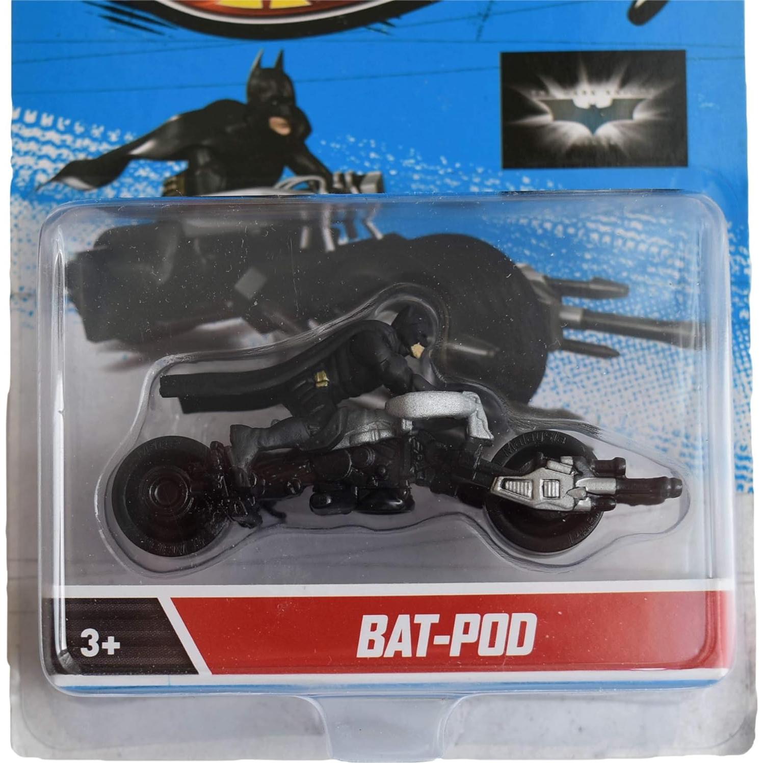 Hot Wheels Bat Pod Motorcycle, 1:64 Scale, Batman, Unisex, Children