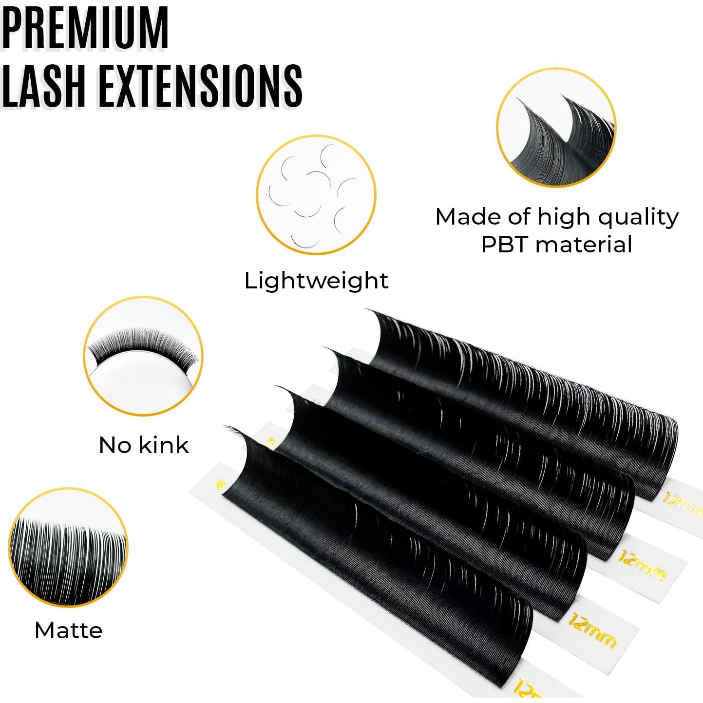 Pestañas Individuales Semi Permanentes Stacy Lash 11mm C Curl