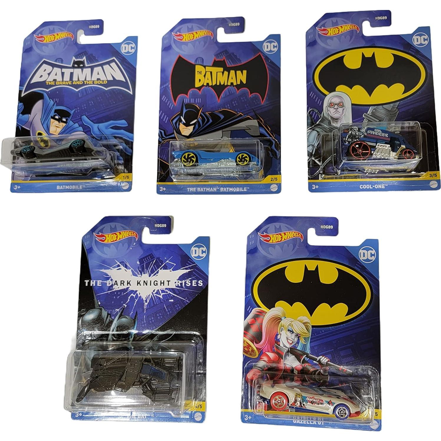 Hot Wheels Batman 2022 Batmobile 5 Vehículos Diecast