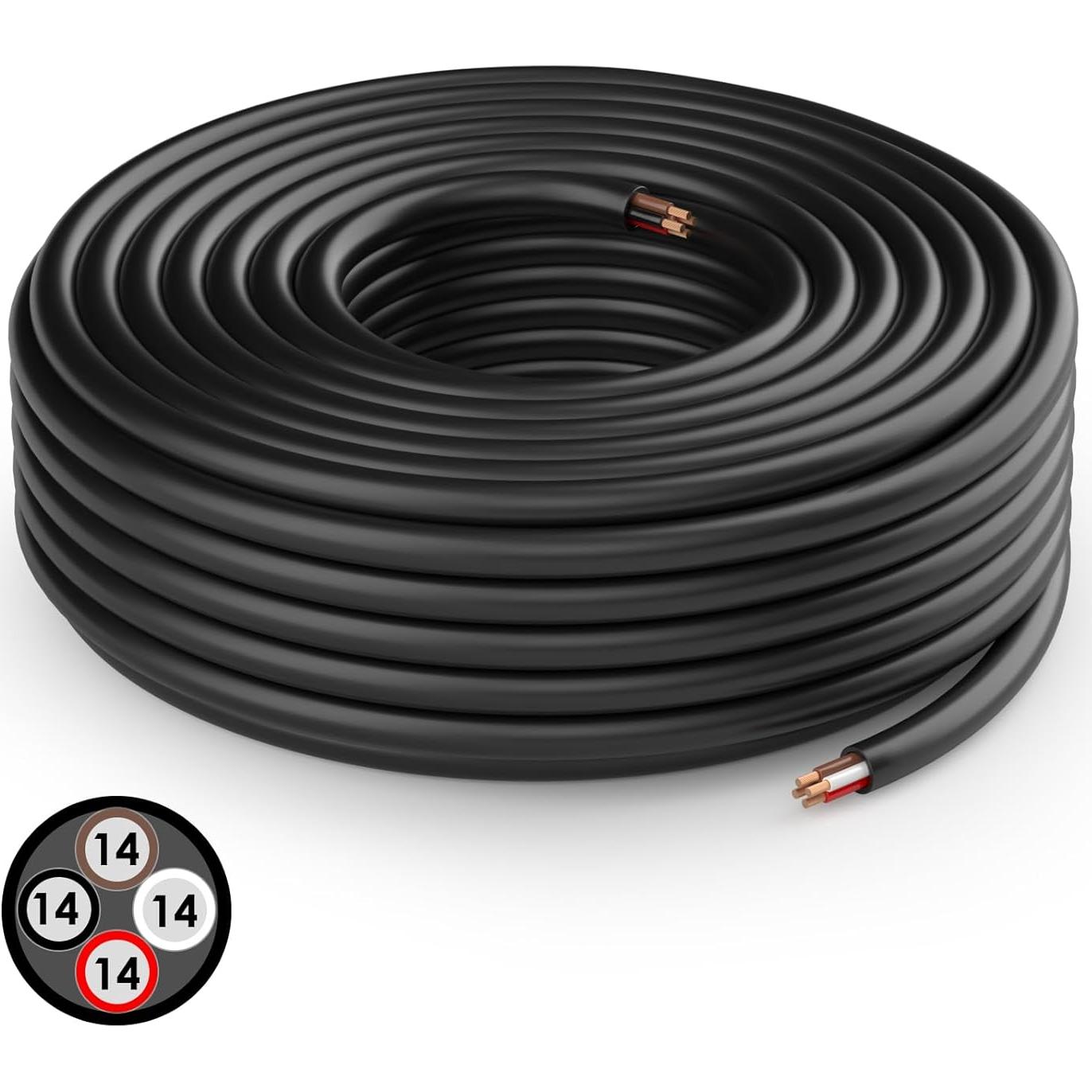 Cable de Luz para Remolque DOAUTO 14AWG 15.24m 4 Vías PVC