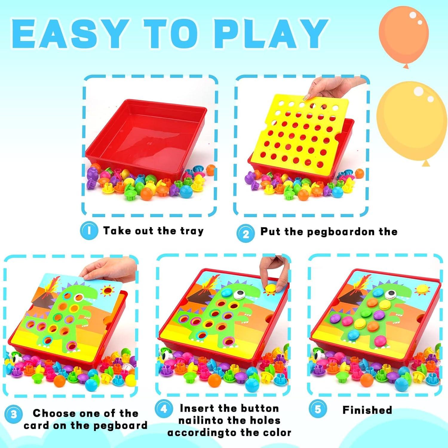 Juego Educativo de Emparejamiento de Colores AluAbi - Botones para Niños 3+