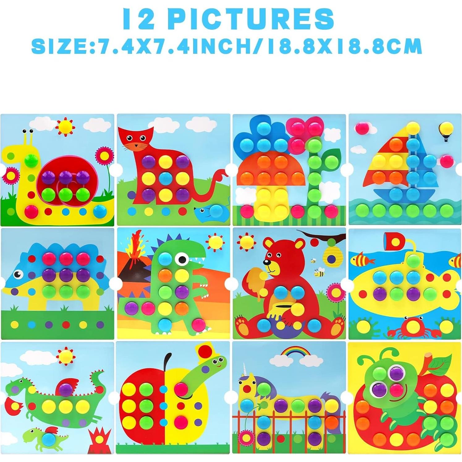 Juego Educativo de Emparejamiento de Colores AluAbi - Botones para Niños 3+