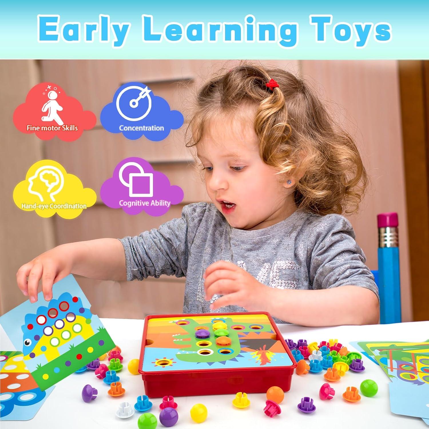 Juego Educativo de Emparejamiento de Colores AluAbi - Botones para Niños 3+