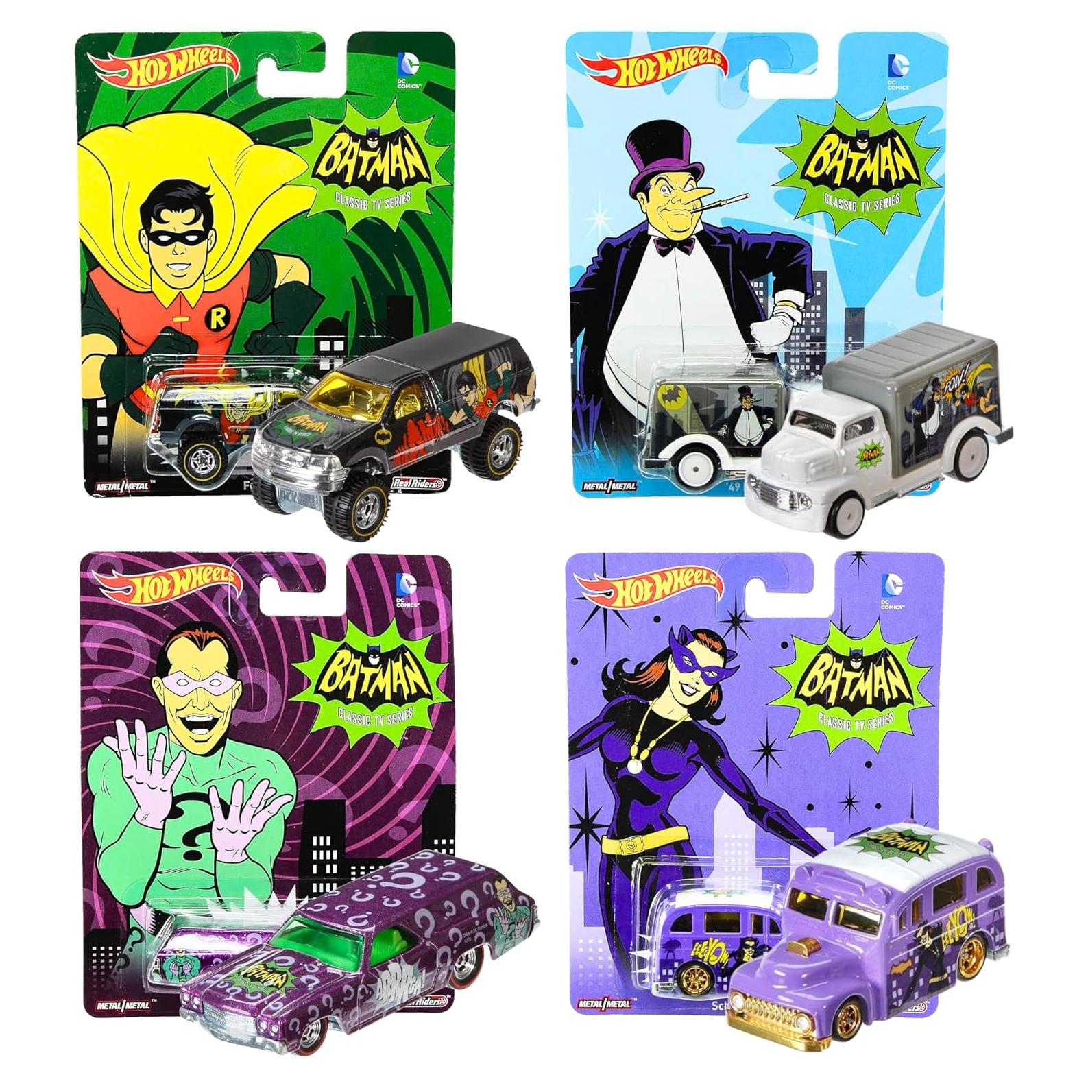 Hot Wheels Batman 6-Pack Vehículos DC Clásicos