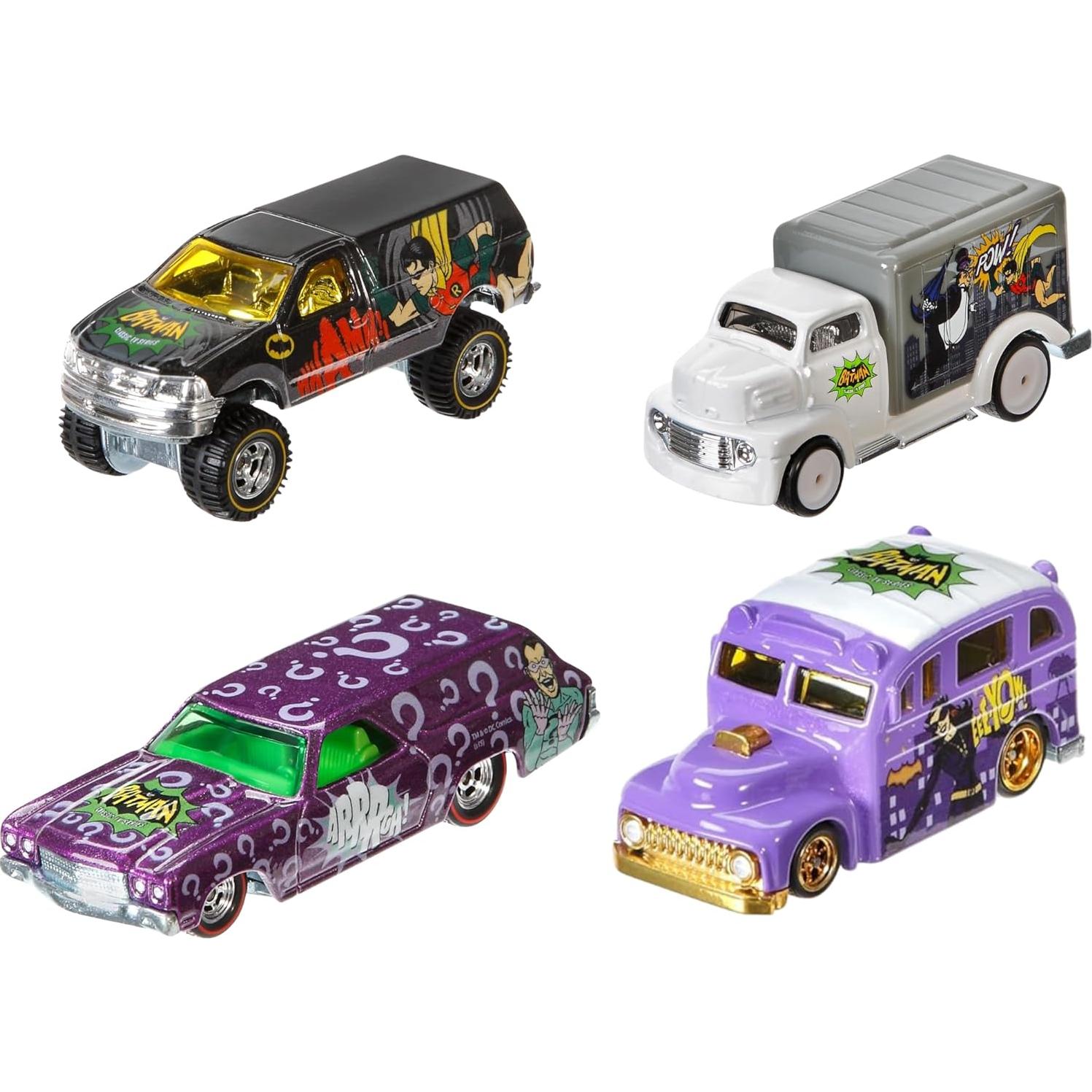 Hot Wheels Batman 6-Pack Vehículos DC Clásicos