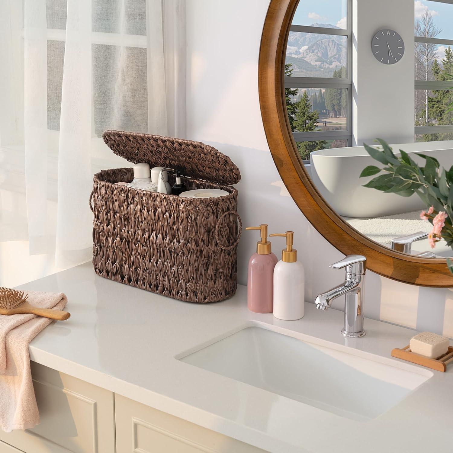 Canasta de Almacenamiento de Papel Higiénico GRANNY SAYS Marrón