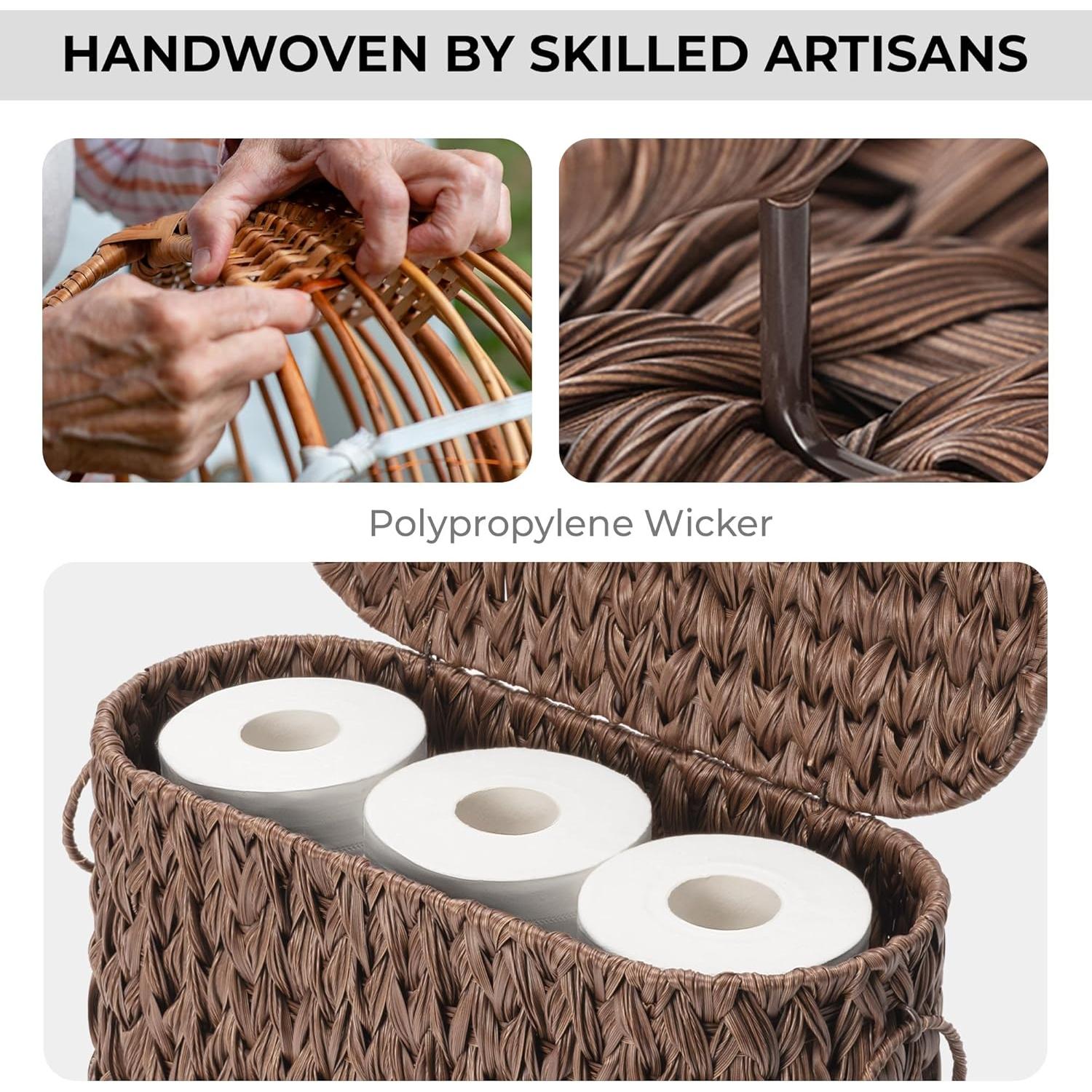 Canasta de Almacenamiento de Papel Higiénico GRANNY SAYS Marrón