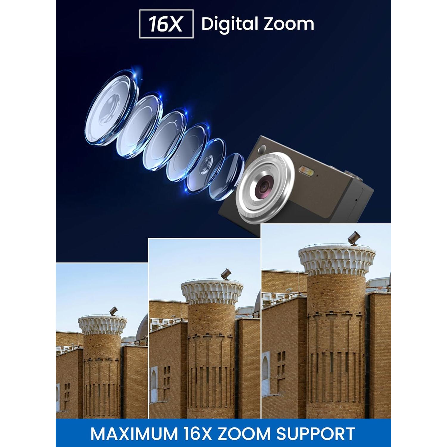 Cámara Digital Ocakuiter Z19 4K 68MP Compacta para Niños