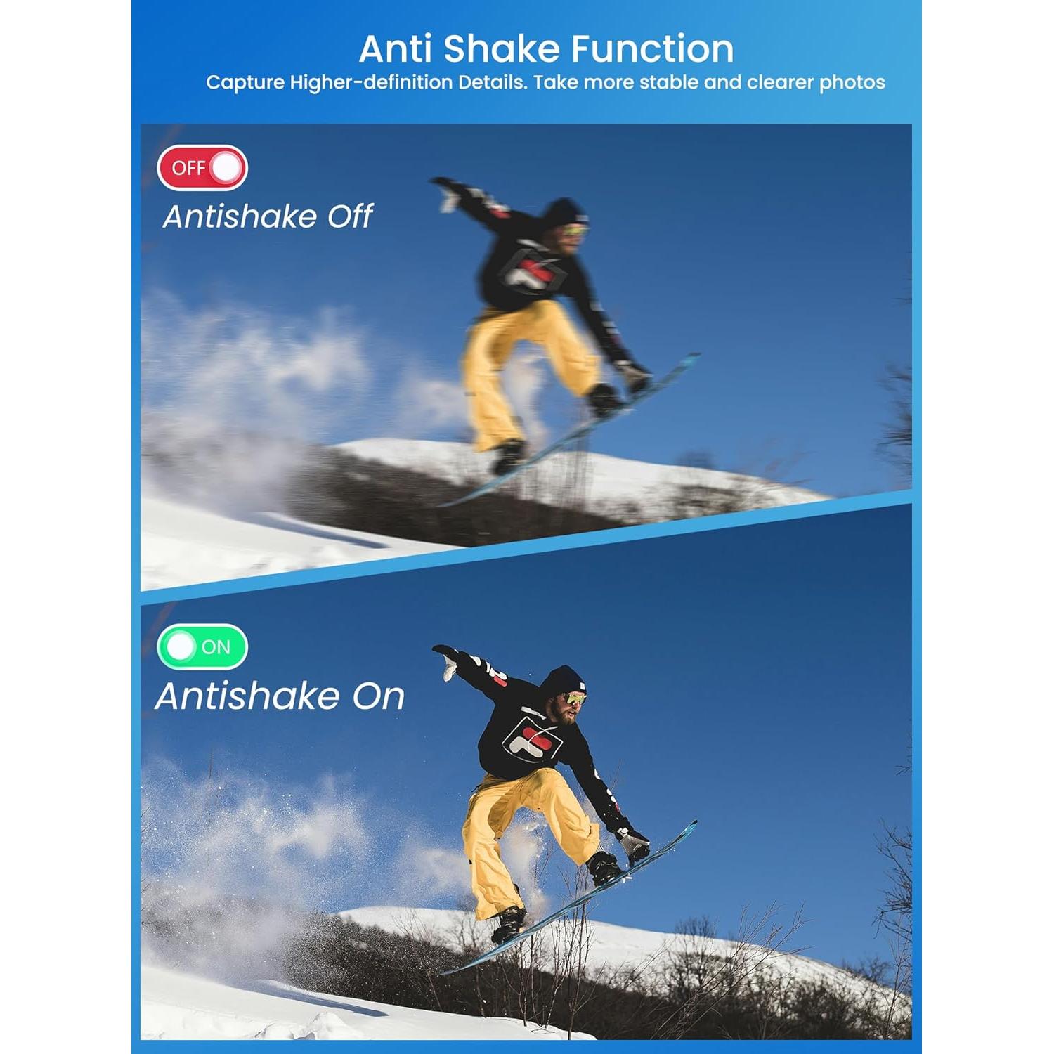 Cámara Digital Ocakuiter Z19 4K 68MP Compacta para Niños