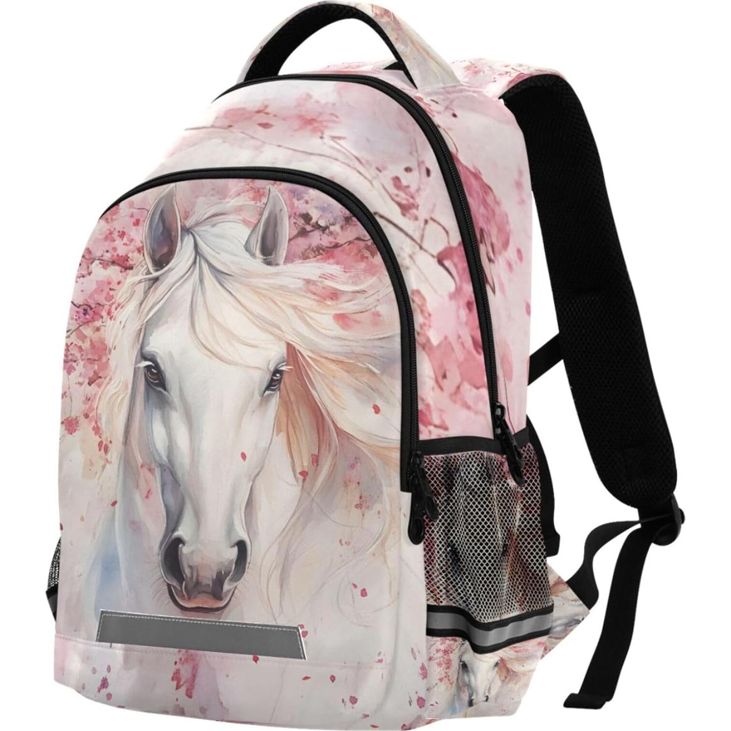 Mochila Escolar ALAZA Caballo Cereza 42.4x29.5x17.5cm