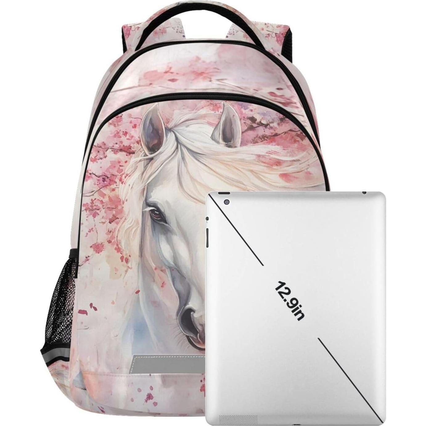 Mochila Escolar ALAZA Caballo Cereza 42.4x29.5cm 20L