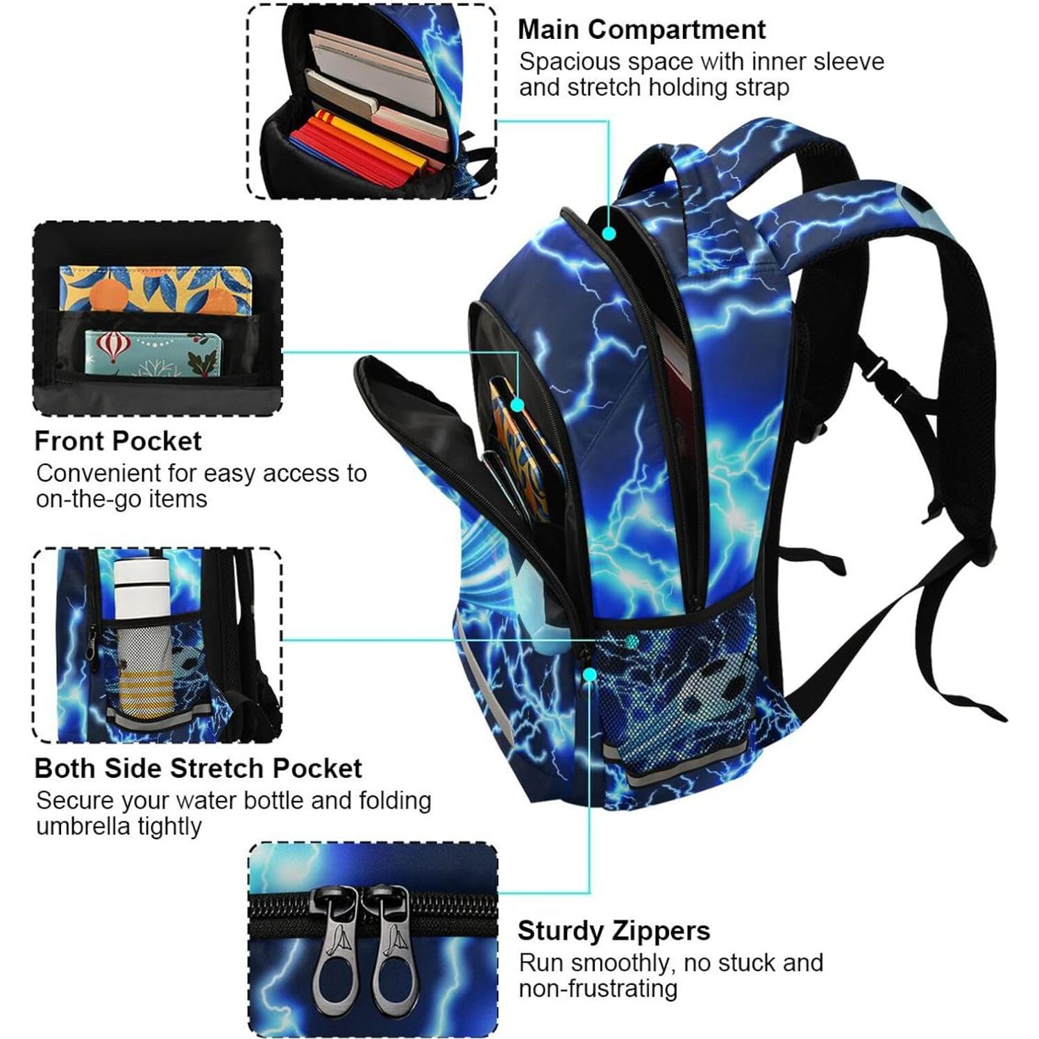 Mochila Escolar ALAZA para Niños 20L, 42.4x29.5x17.5cm