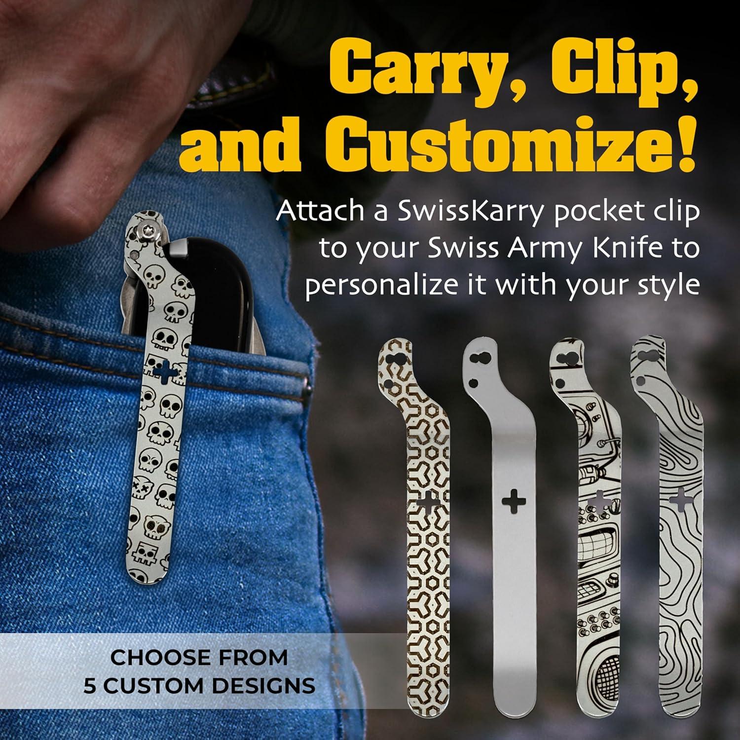 Clip de Cuchillo Suizo Donk! Cráneo 91mm Acero Inoxidable