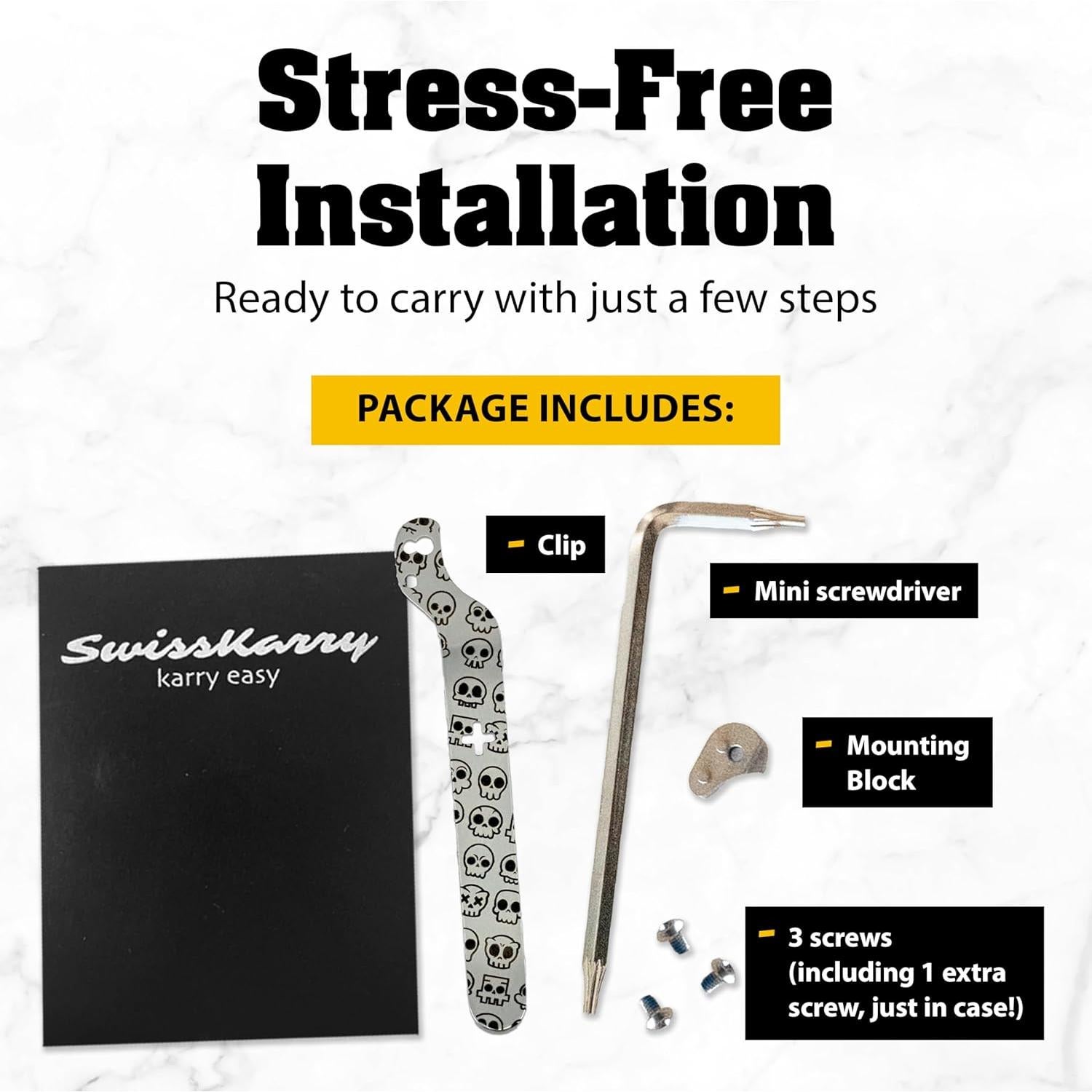 Clip de Cuchillo Suizo Donk! Cráneo 91mm Acero Inoxidable