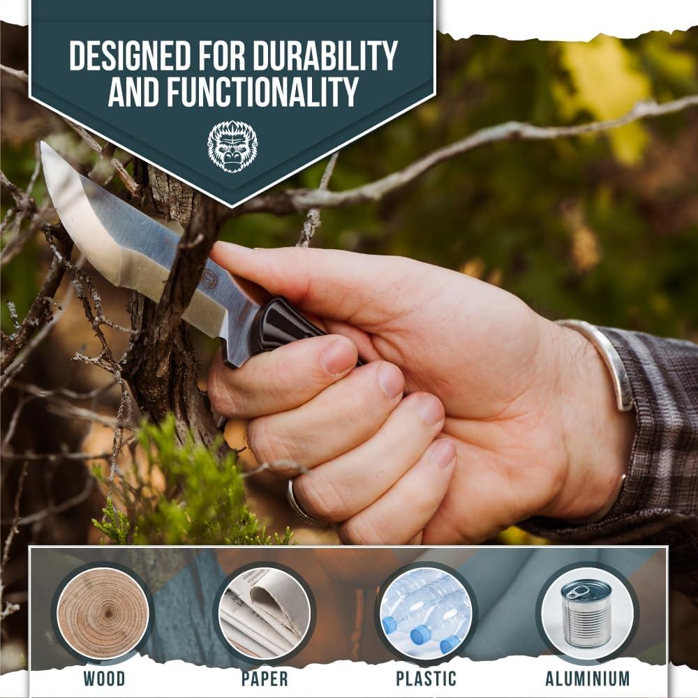 Cuchillo de Caza Holtzman's Gorilla Baby Silverback D2 17.27cm