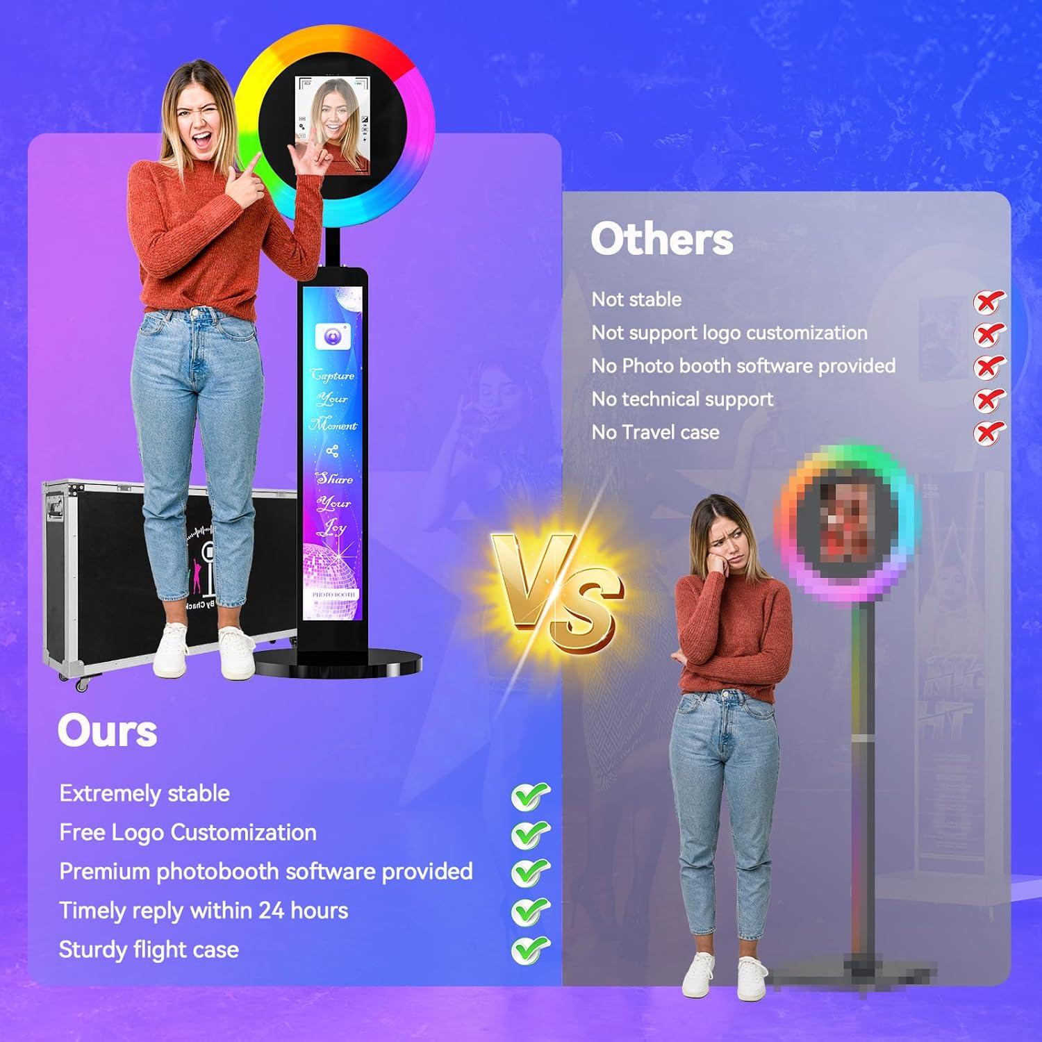 Cabina de Fotos Portátil HARZHI para iPad 10.2" a 12.9"