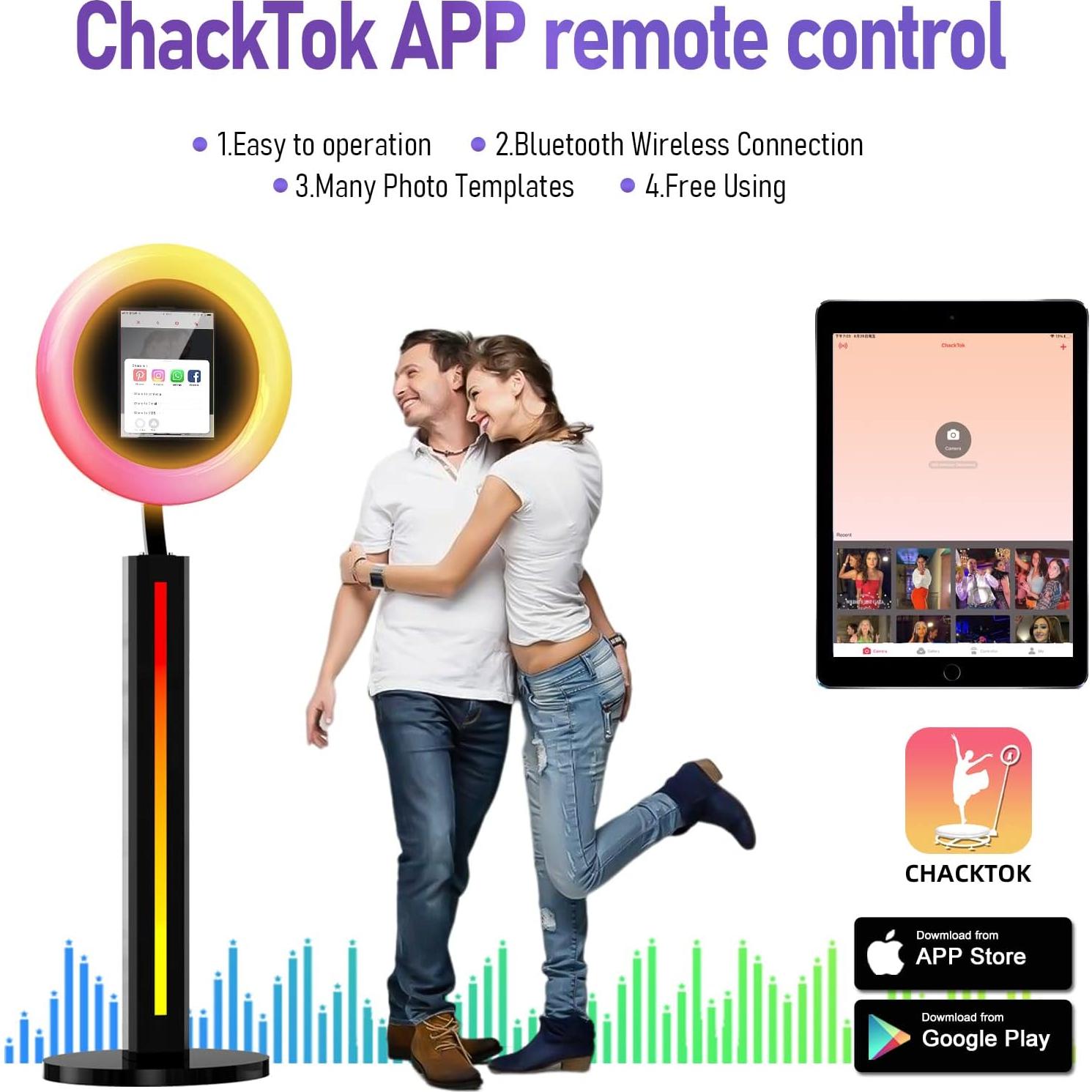 Cabina de Fotos Portátil HARZHI para iPad 10.2" a 12.9"