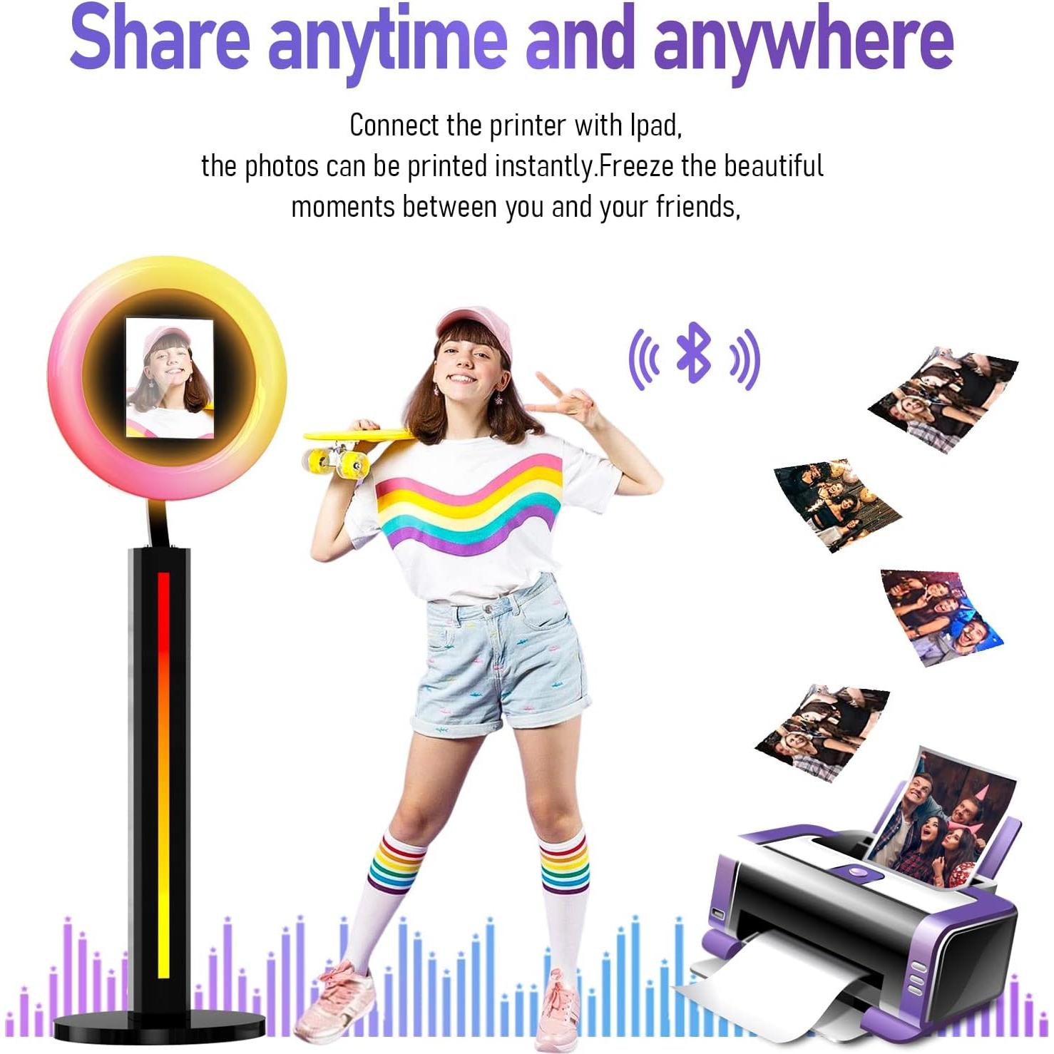 Cabina de Fotos Portátil HARZHI para iPad 10.2" a 12.9"