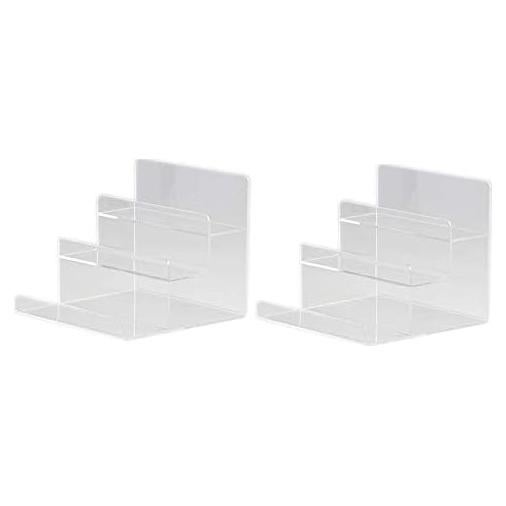 Soporte de exhibición acrílico RY DISPLAY 3 niveles 2 piezas