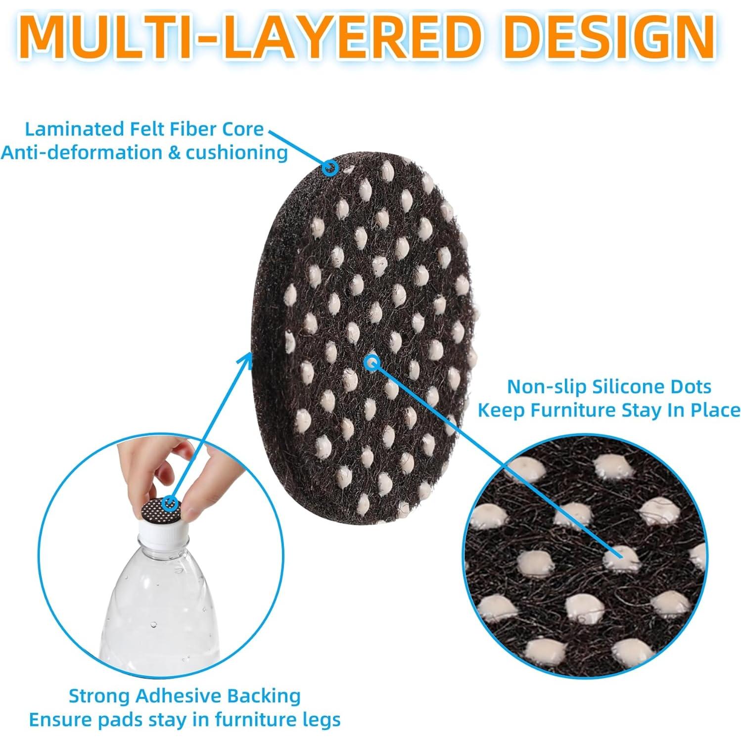 Almohadillas Antideslizantes Furnigear 32 Pcs 3.81 cm Redondas