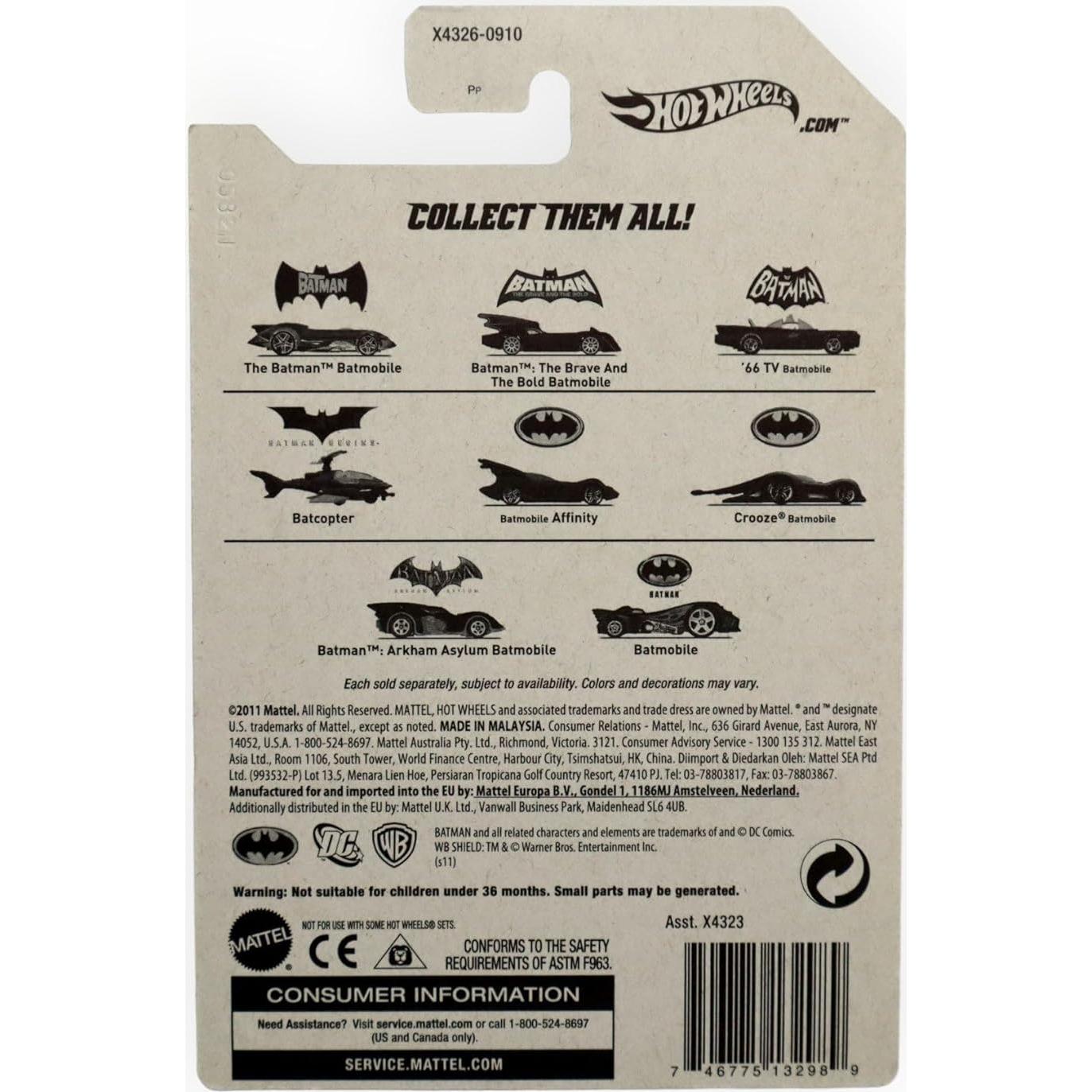 Hot Wheels Batmóvil 1966 Edición Limitada 1:64 Mattel