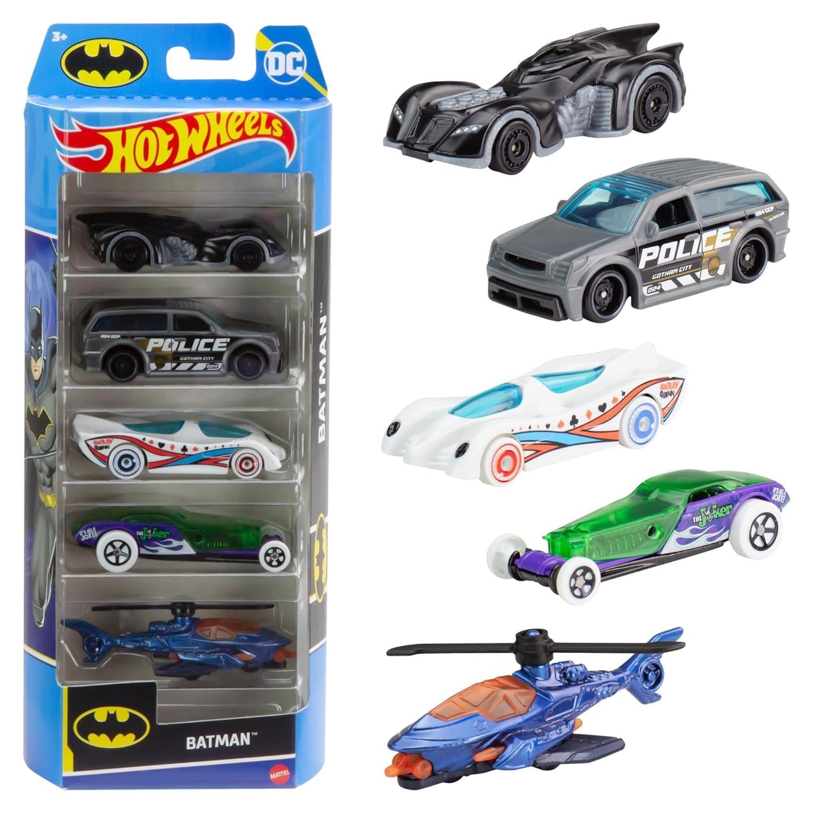 Hot Wheels Batman 5 Vehículos 2024 1:64 Escala