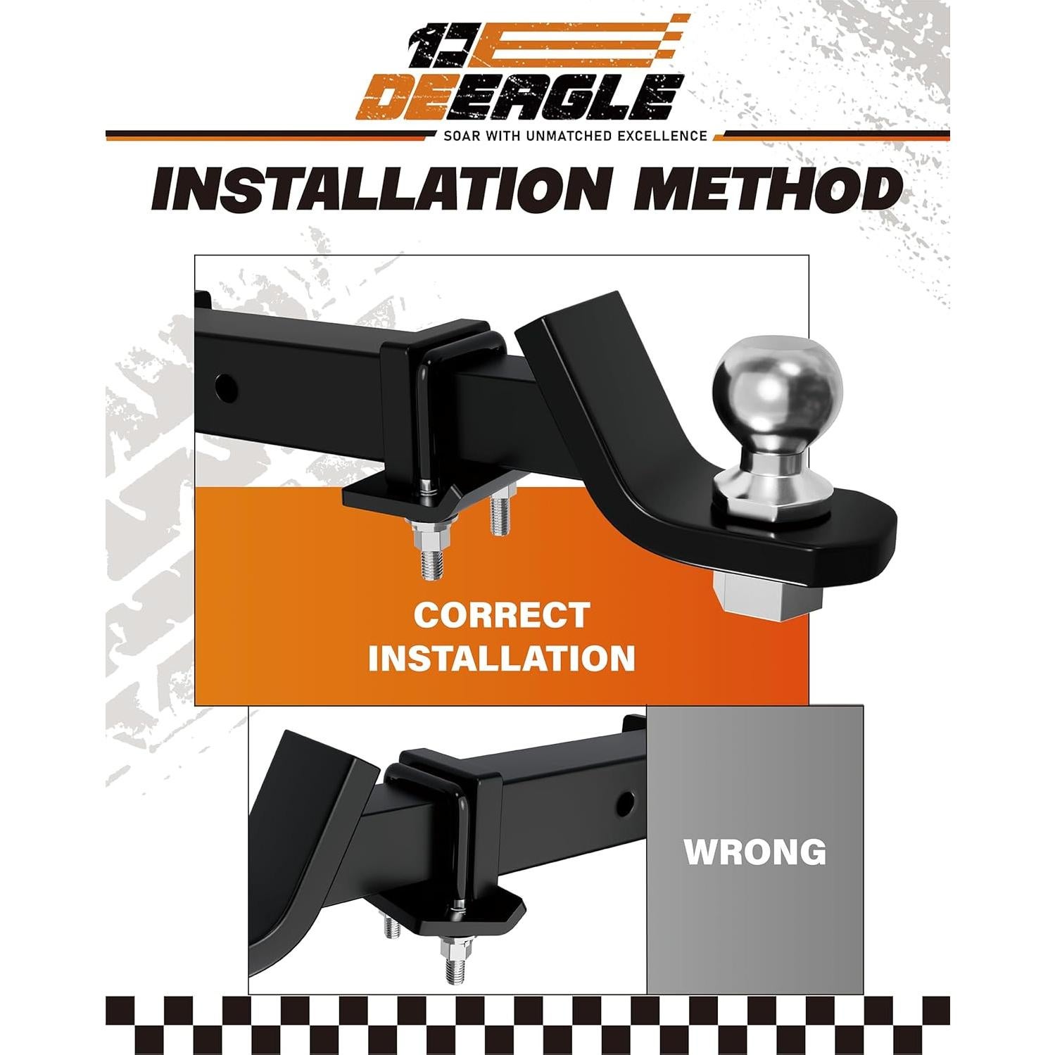 Apretador de Enganche Antirruido DEEAGLE 2" 2 Paquetes