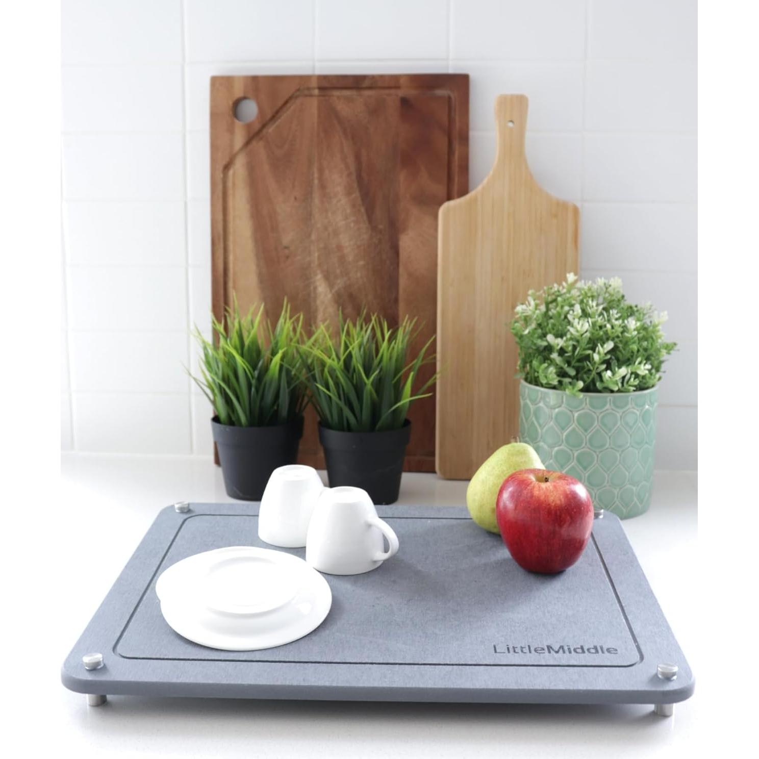 Alfombrilla de Secado de Piedra Diatomácea LittleMiddle 40x30cm