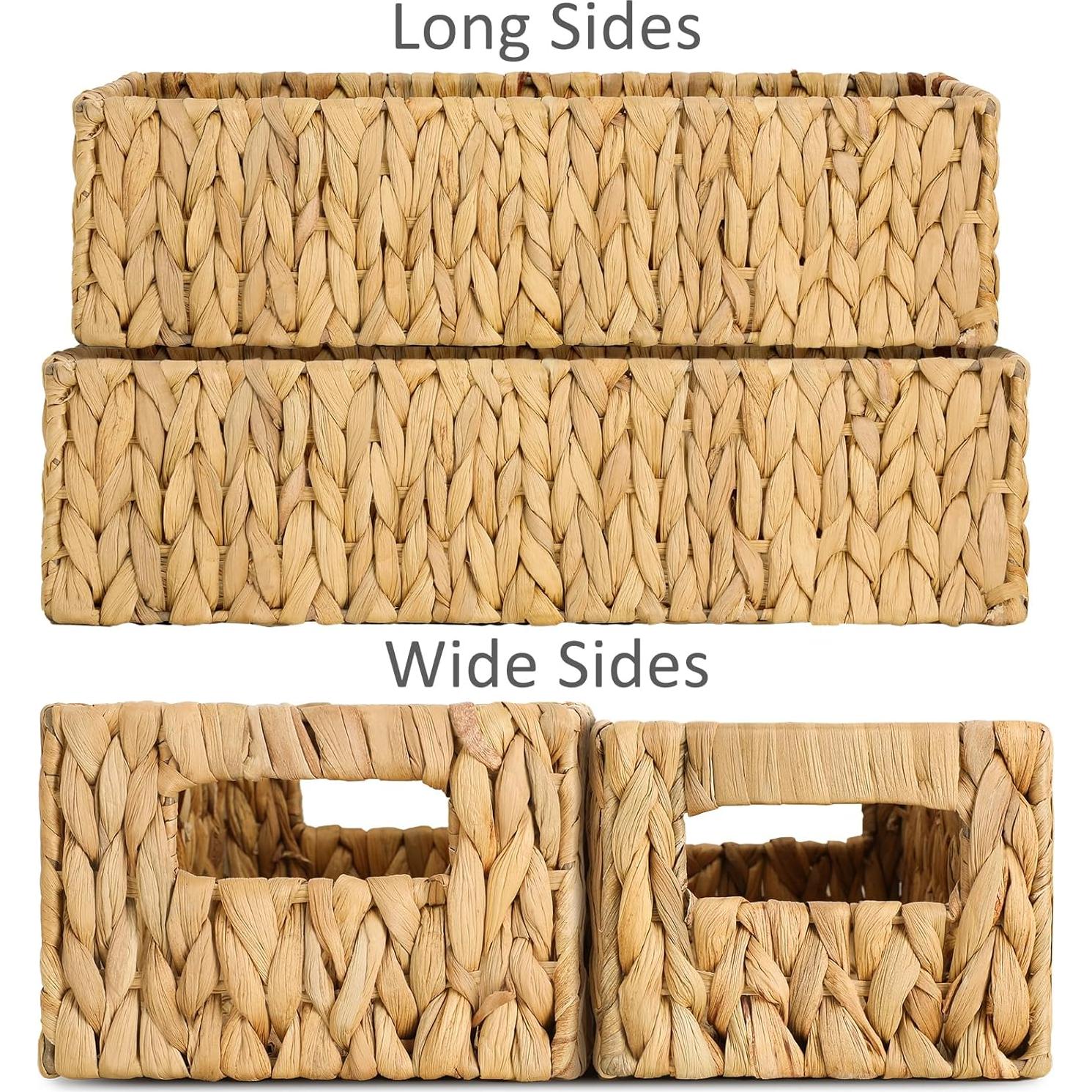 Cesta de Mimbre Graciadeco 2 Piezas Organizador Baño