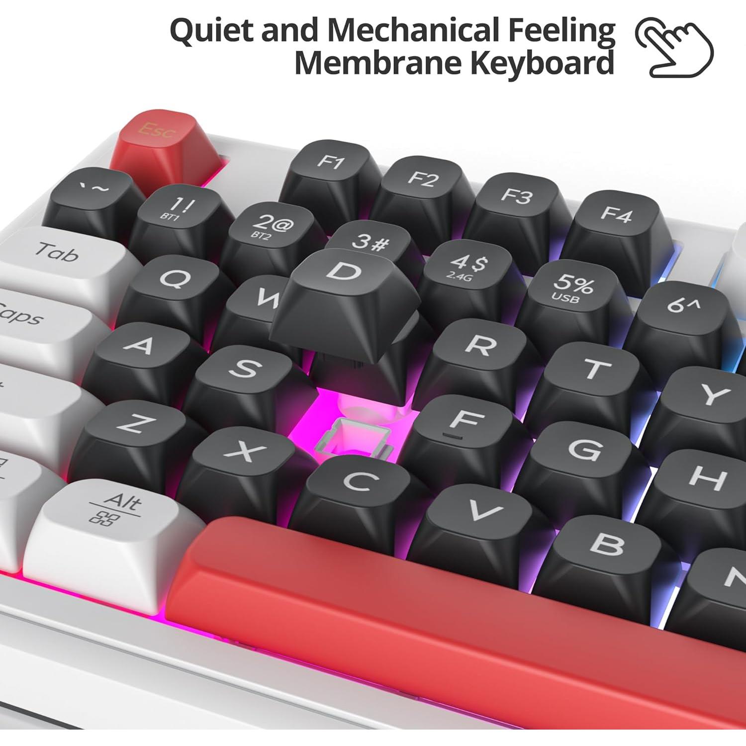 Teclado Gaming Inalámbrico Fogruaden 96% RGB con Teclado Numérico