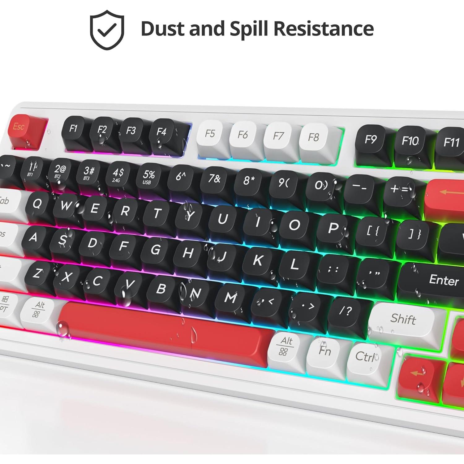 Teclado Gaming Inalámbrico Fogruaden 96% RGB con Teclado Numérico