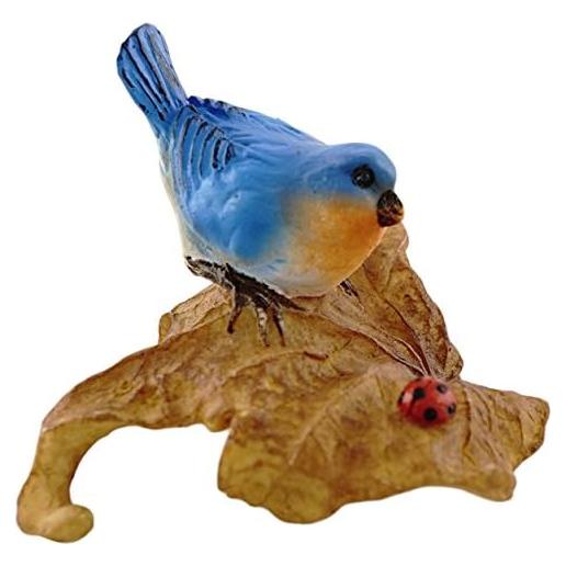 Estatua de Jardín de Hadas Top Collection Pájaro Azul 4.45cm