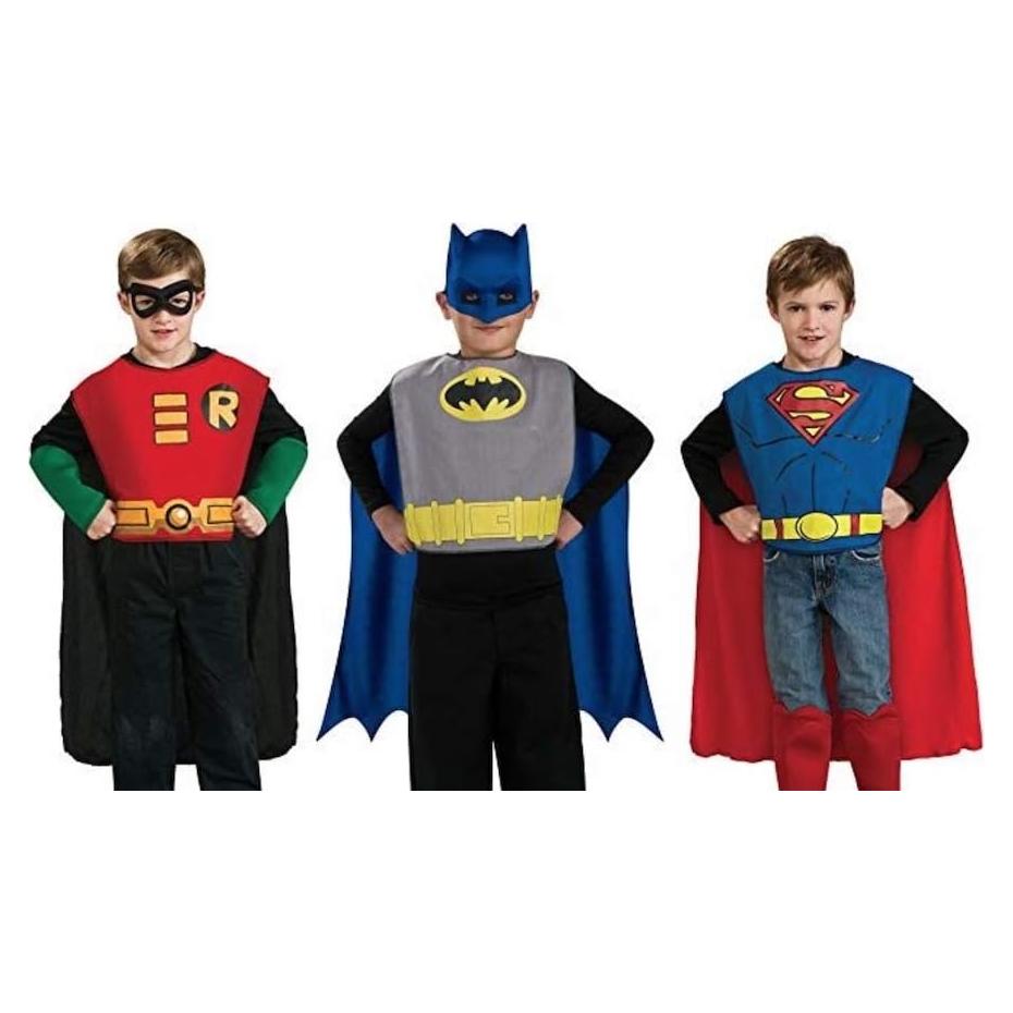 Conjunto de Disfraces de Superhéroes DC Rubies para Niños