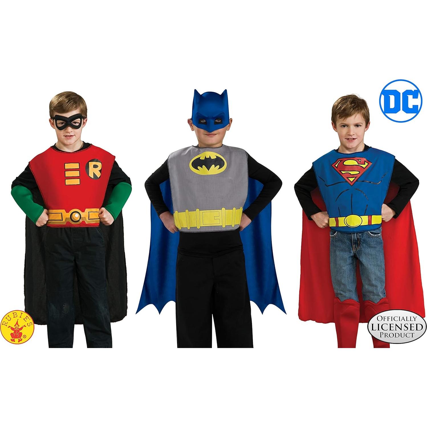 Conjunto de Disfraces de Superhéroes DC Rubies para Niños