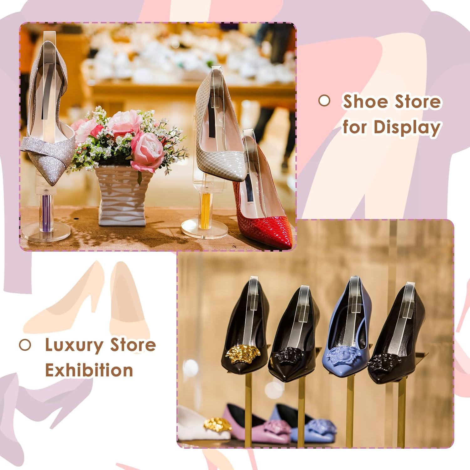 Soporte de Exhibición de Zapatos Acrílico Patelai 20 Pcs 22x12cm