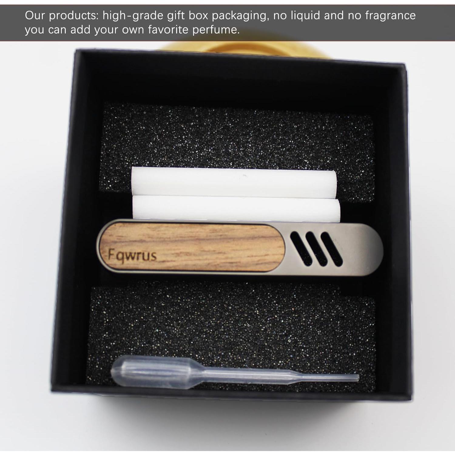 Clip de Ventilación para Ambientador de Coche Fqwrus - Metal y Madera