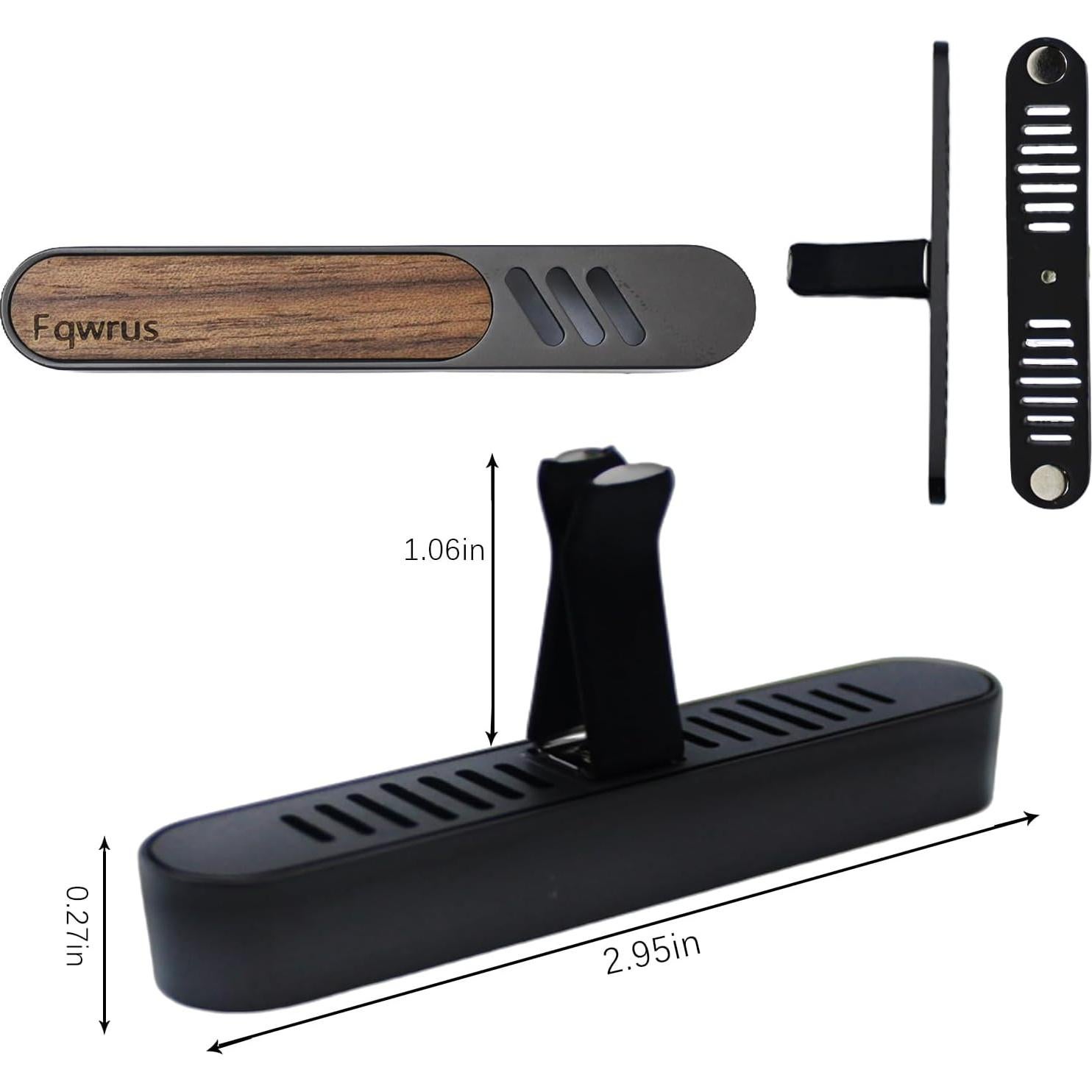 Clip de Ventilación para Ambientador de Coche Fqwrus - Metal y Madera