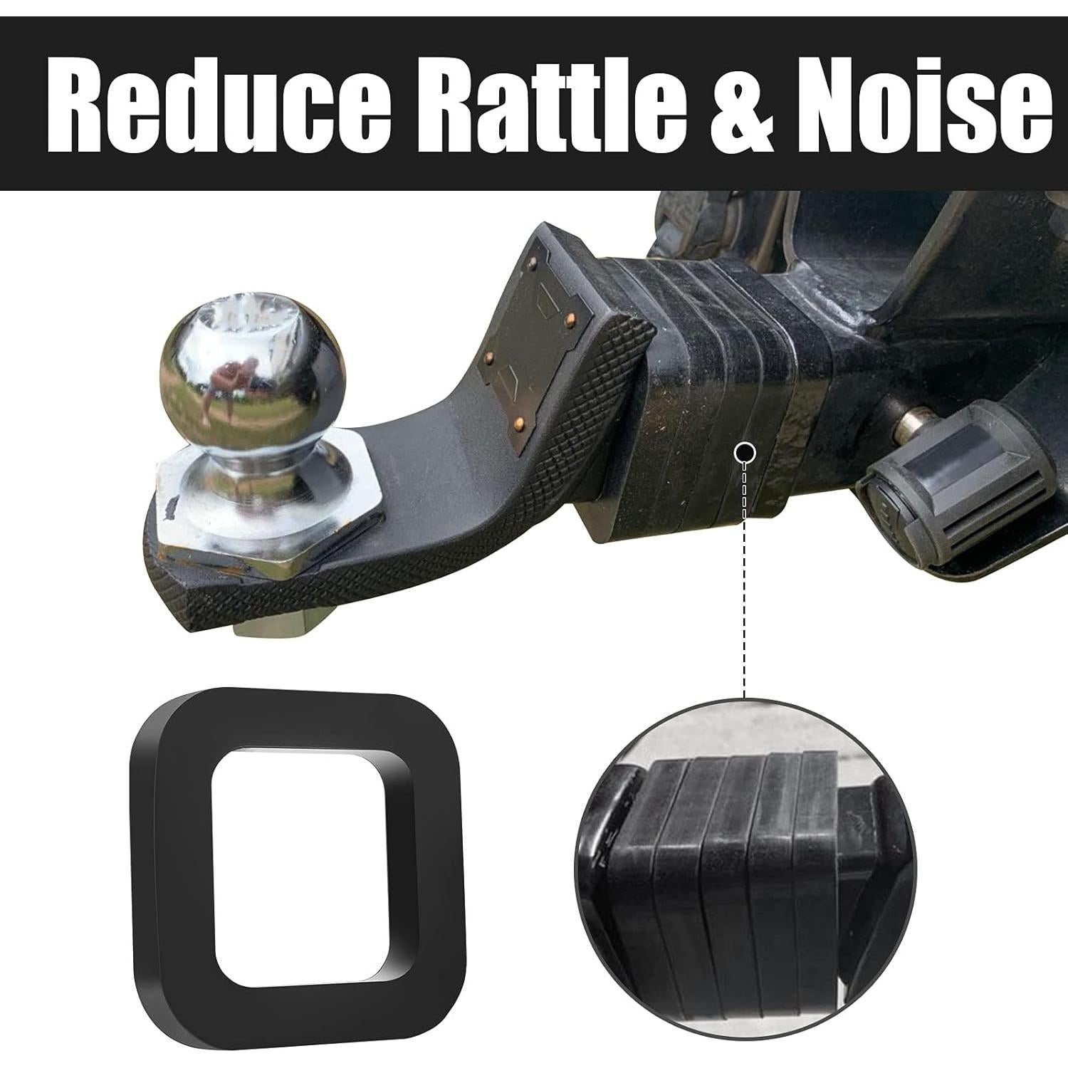 Silenciador de Enganche CZC AUTO 4 Pack 5.08 cm para Remolque