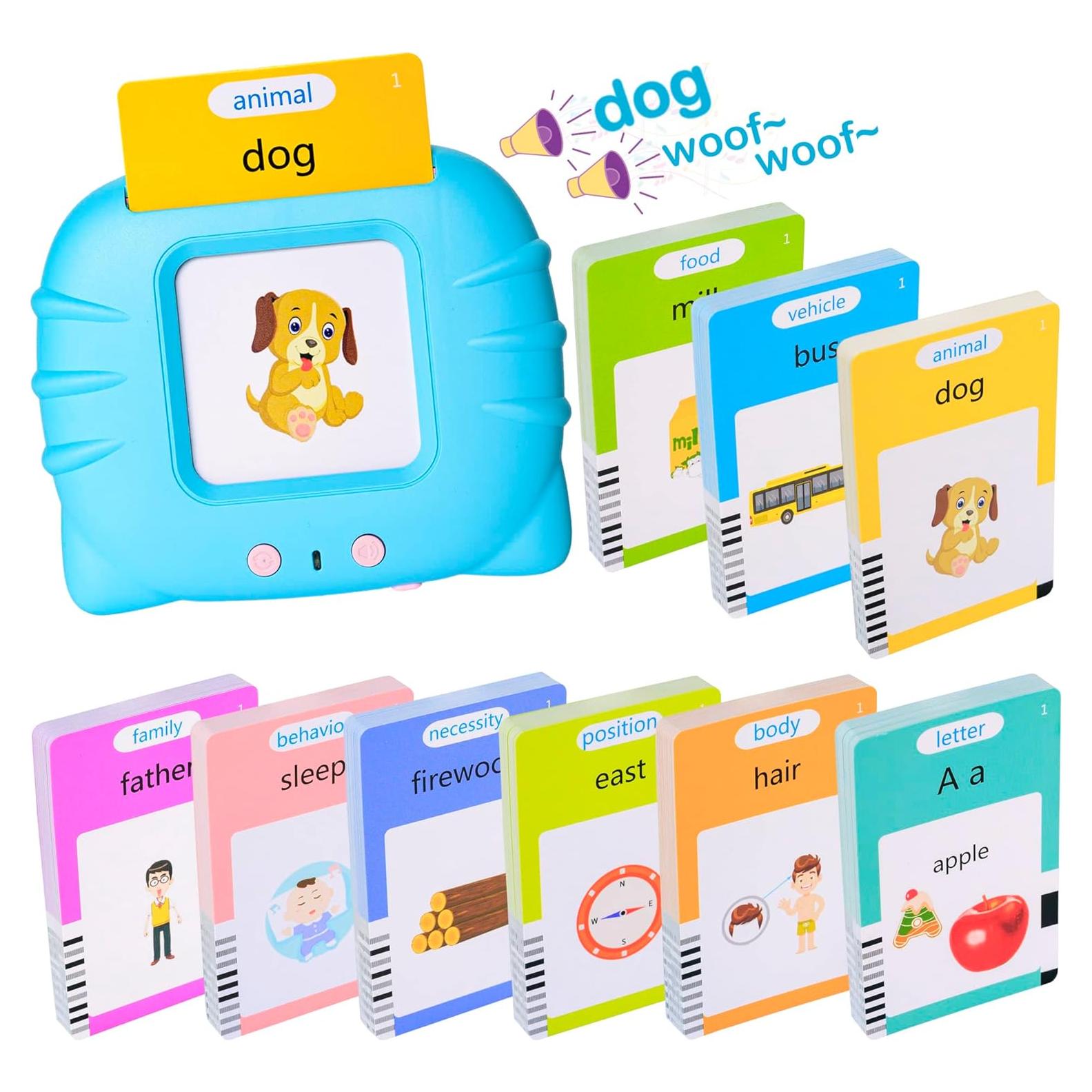Tarjetas Flash Habladoras Yordawn 255 Piezas para Niños 2-8 Años