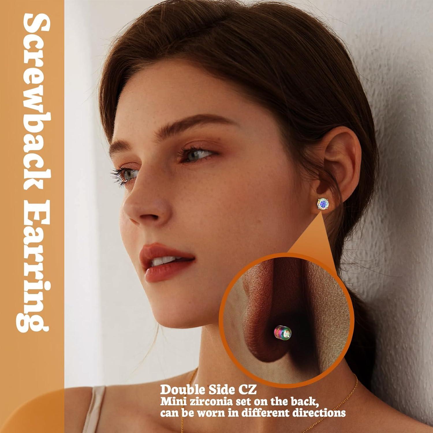 Pendientes de Titanio Puro Hopply G23 Hipoalergénicos 20G