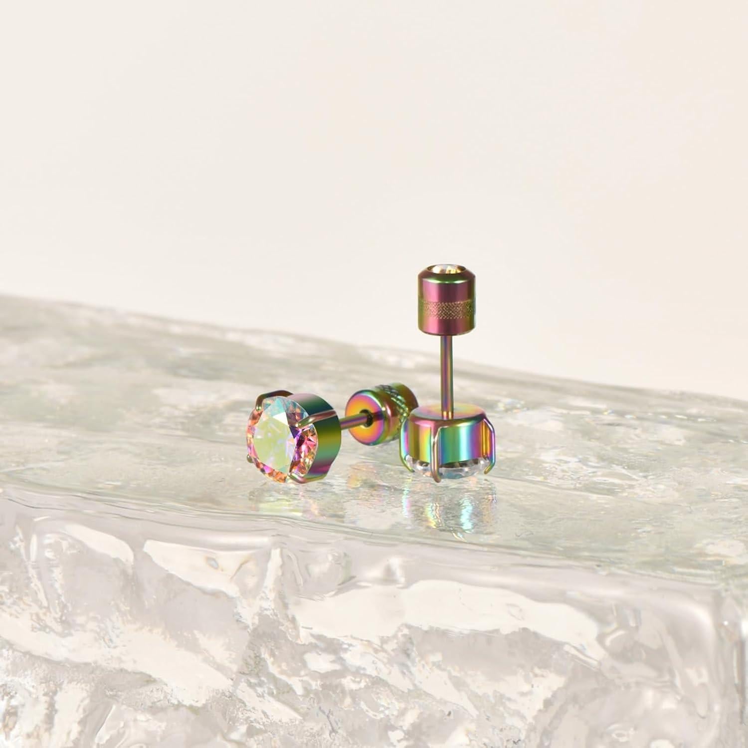 Pendientes de Titanio Puro Hopply G23 Hipoalergénicos 20G