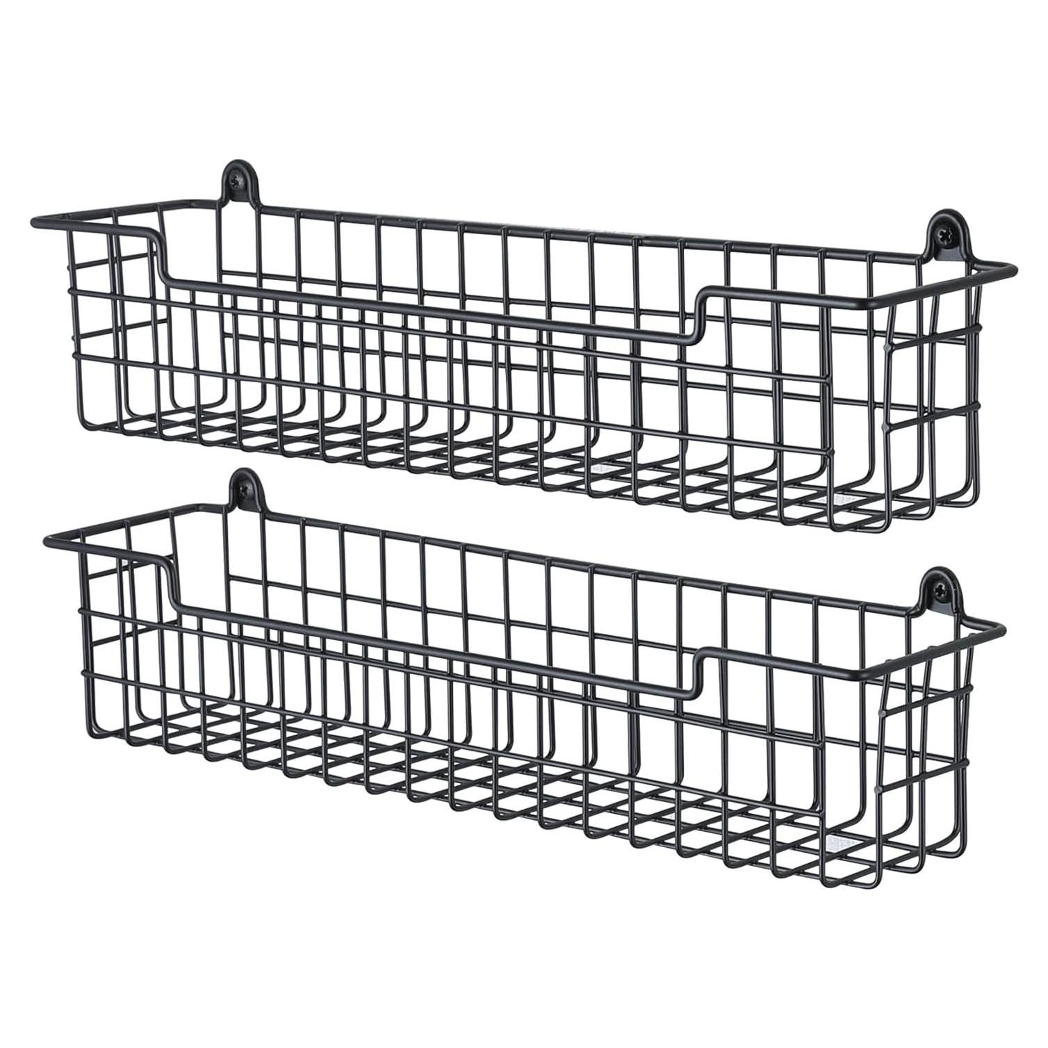 Estante de Especias Montado en la Pared GUUKAR 2 Paquetes Negro